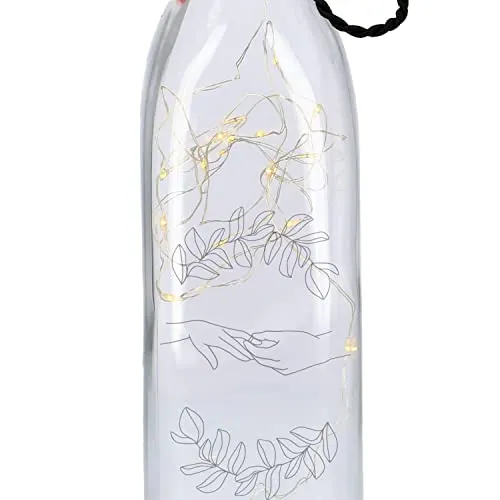Flaschenlicht mit Flasche Lineart Paar