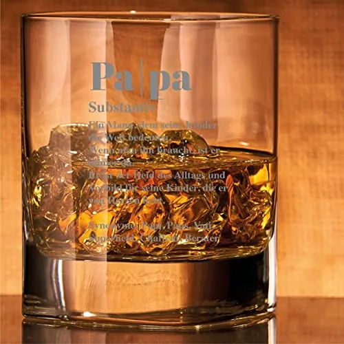 Whiskyglas Vatertag Papa Definition