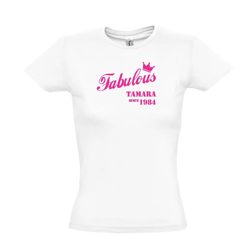 Damen T-Shirt "Fabulous" weiß / M