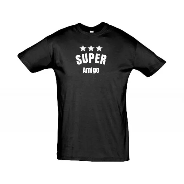 Herren T-Shirt "Super" schwarz/XL