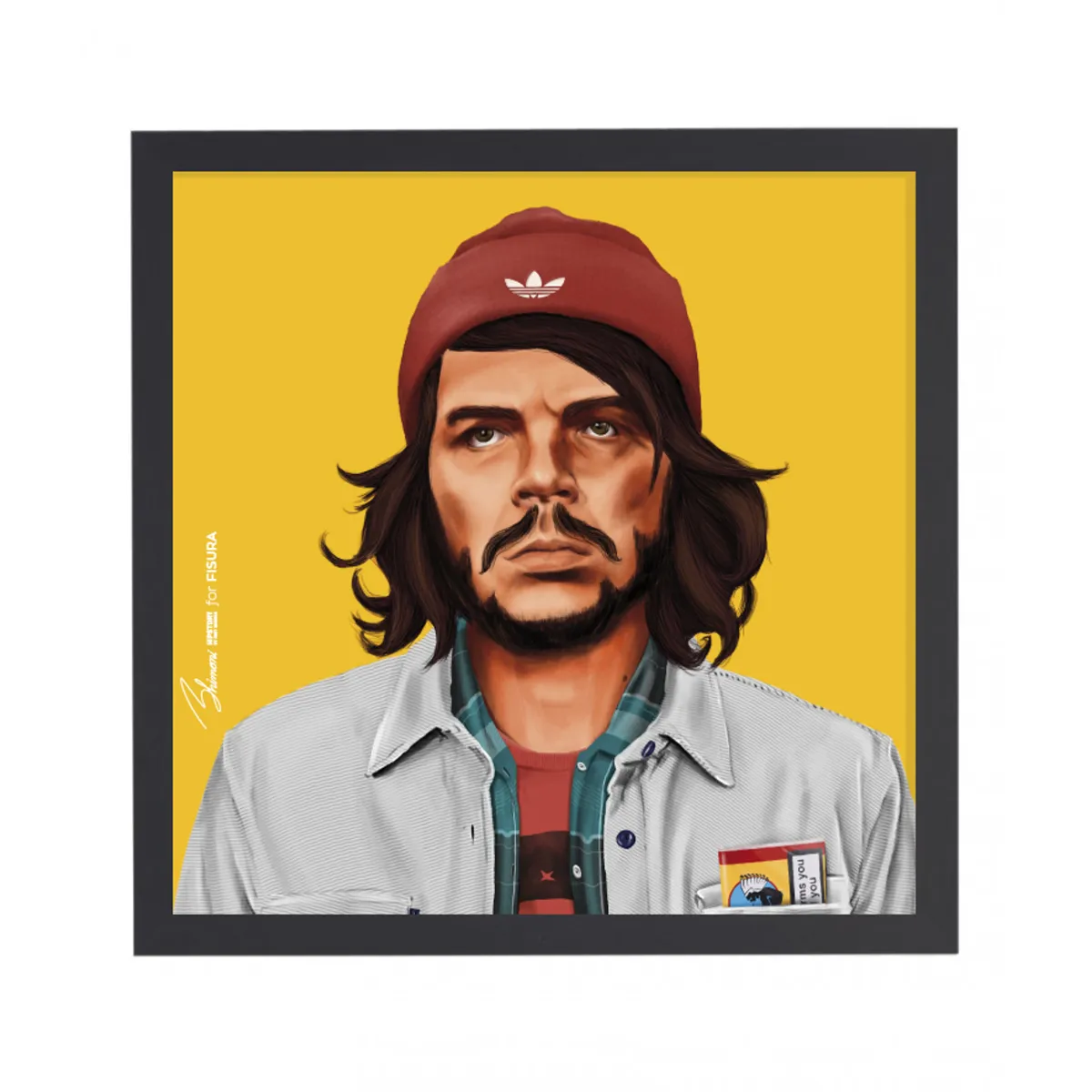 The Hipstory Art Print - Che Guevara als Hipster 5050cm