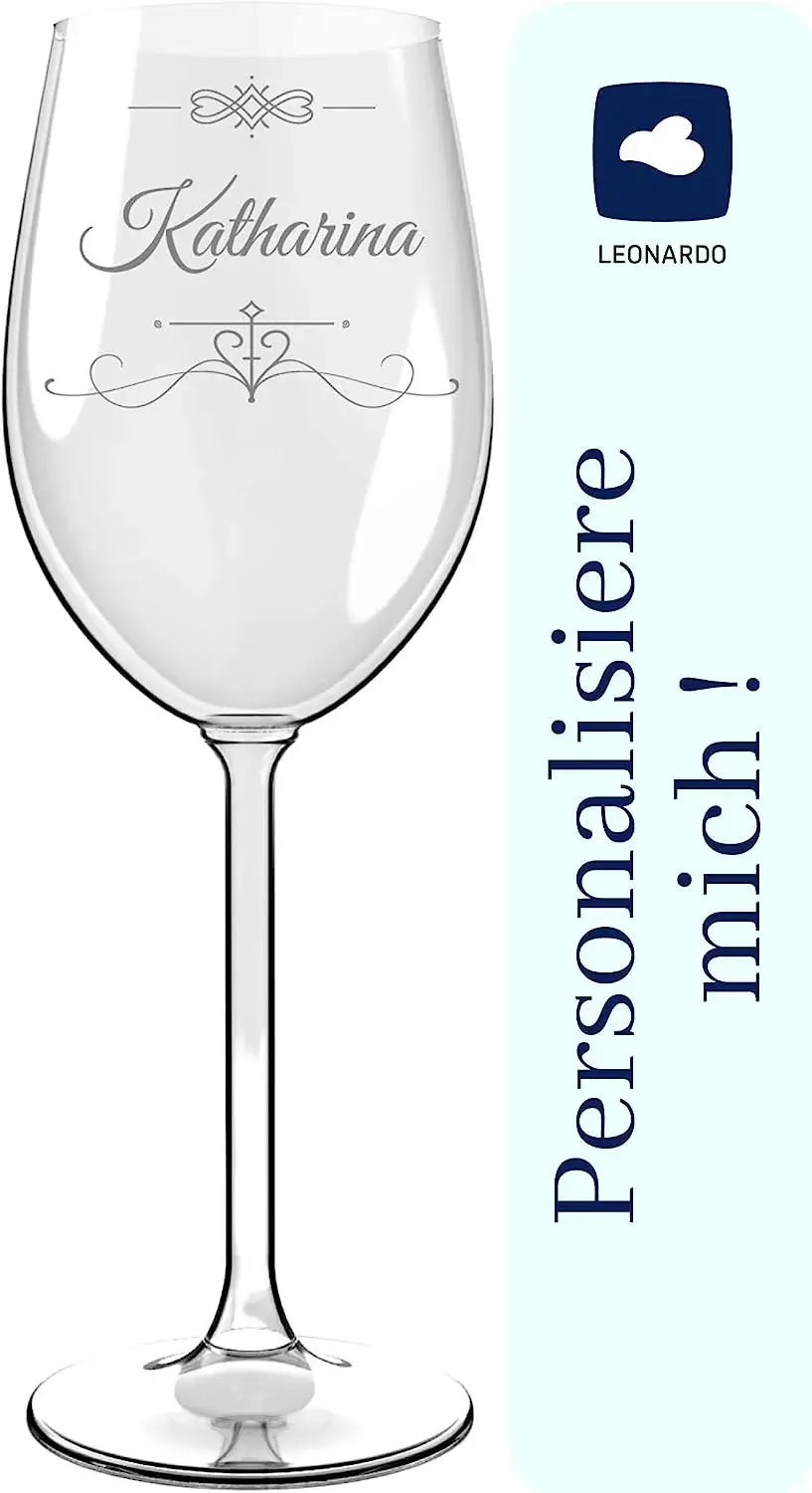 Personalisiertes Weinglas mit Namen