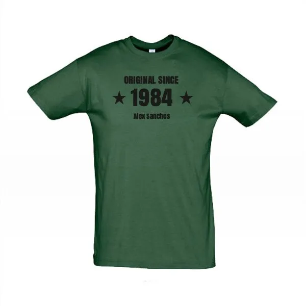Herren T-Shirt "Original since" grün/M
