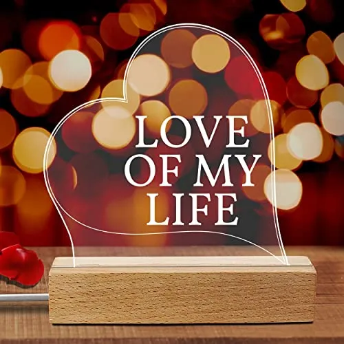 LED Lampe Valentinstag Name Love of my life