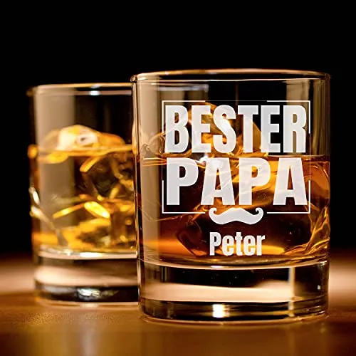 Whiskyglas zum Vatertag für den besten Papa