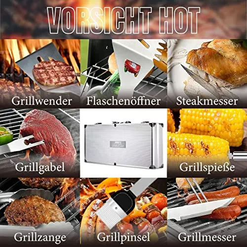 Grillkoffer 30-teilig Name's Grill & Chill