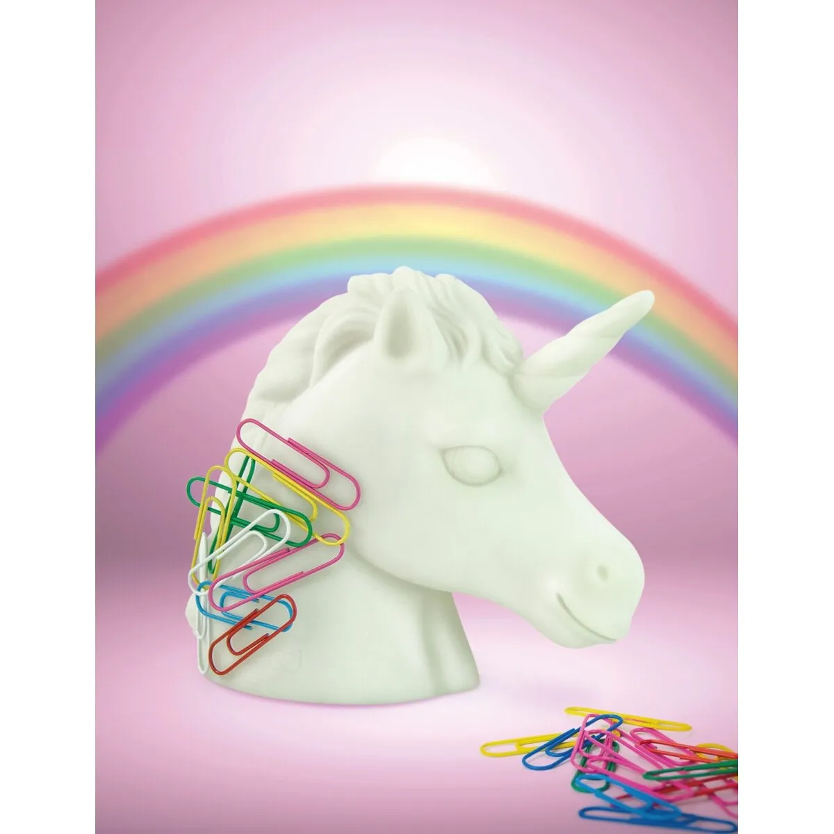 Paper clip holder unicorn
