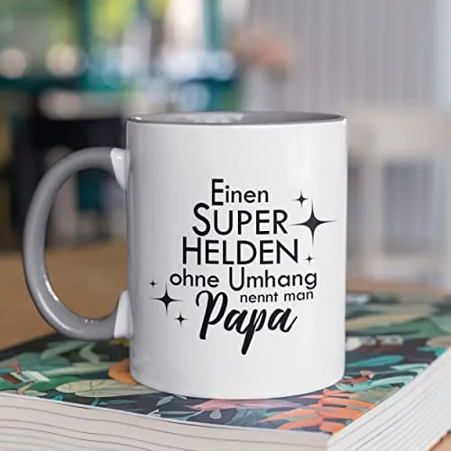 Tasse Vatertag Einen Superhelden ohne Umhang nennt man Papa