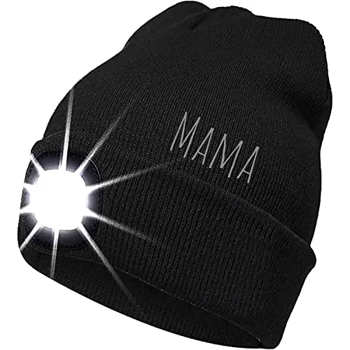 LED Mütze mit Stick - Mama