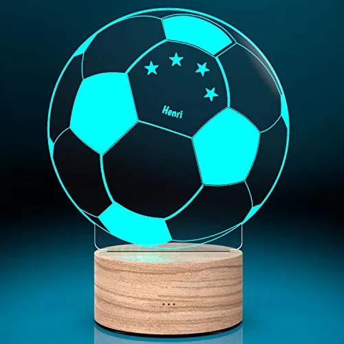 LED-Leuchte Fussball mit Gravur