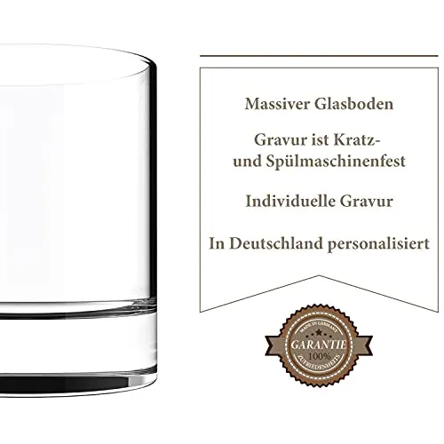 Merchable Gamer Whiskyglas mit Text | Level Up