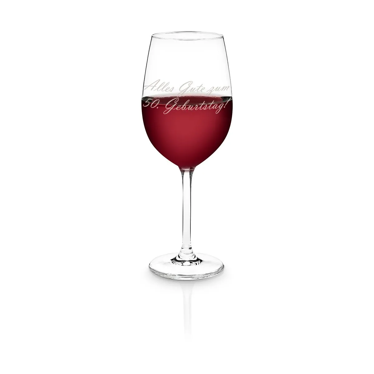 Personalisierbares Rotweinglas von Leonardo - Glückwunsch