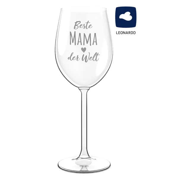 Weinglas mit Gravur Beste Mama der Welt