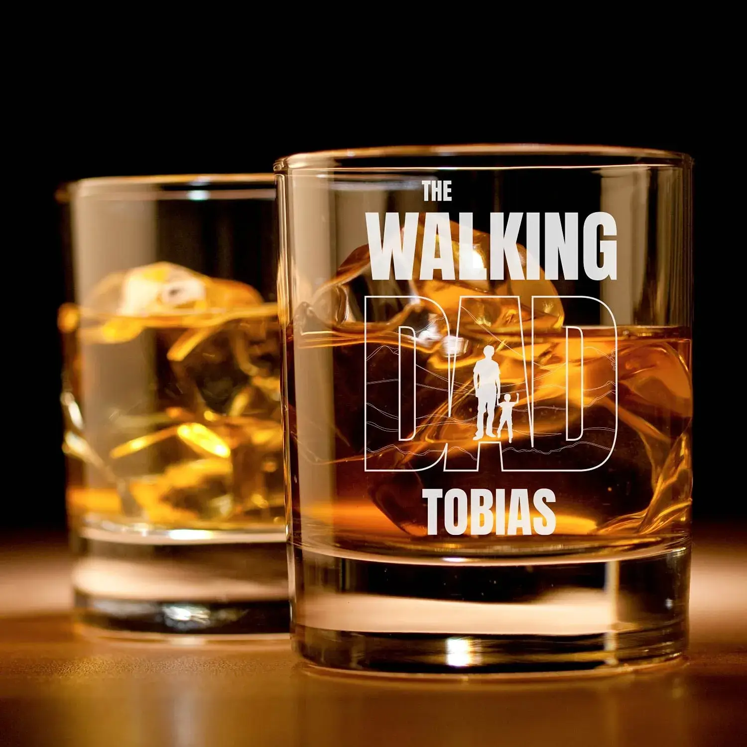 Whiskyglas als Vatertagsgeschenk The Walking Dad