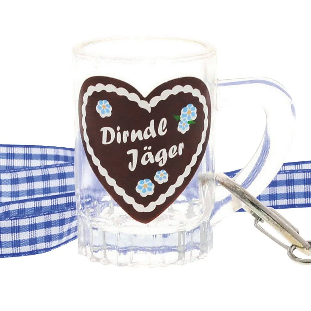 Hüttengaudi-Schnapsglas "Dirndl-Jäger"