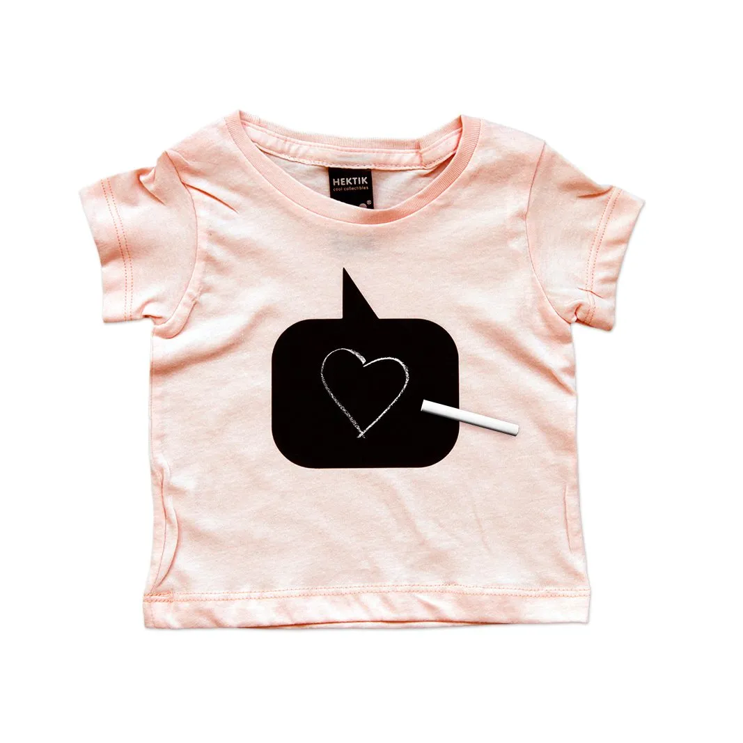 Tafel-T-Shirt Baby - Apricot