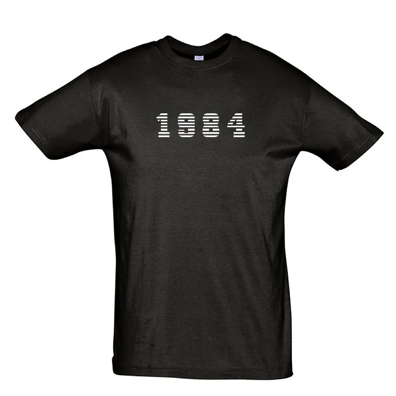 Herren T-Shirt "Jahrgang" schwarz/XL