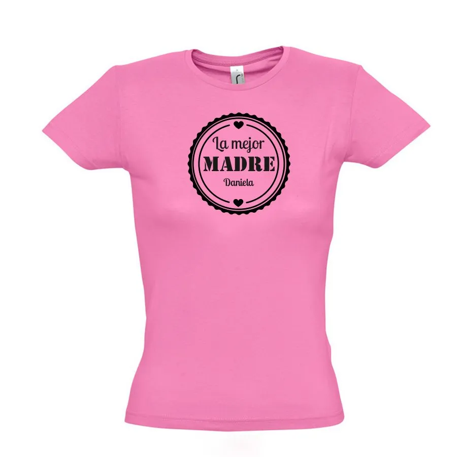 Damen T-Shirt "Beste Mama" rosa/M
