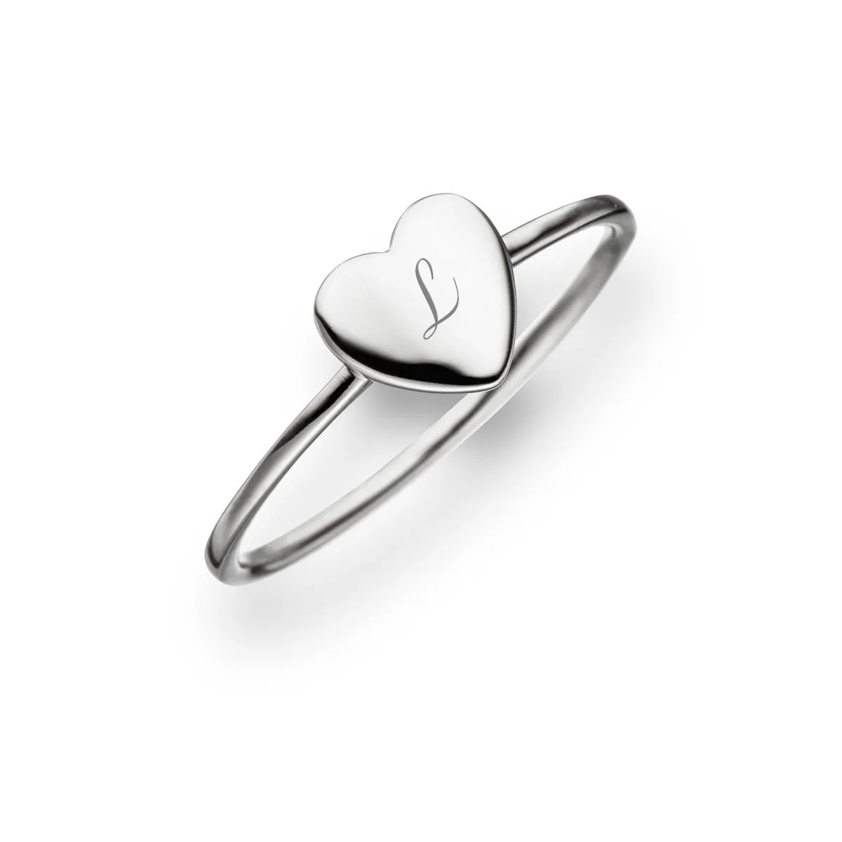 Ring Sterling Silber Herz personalisiert